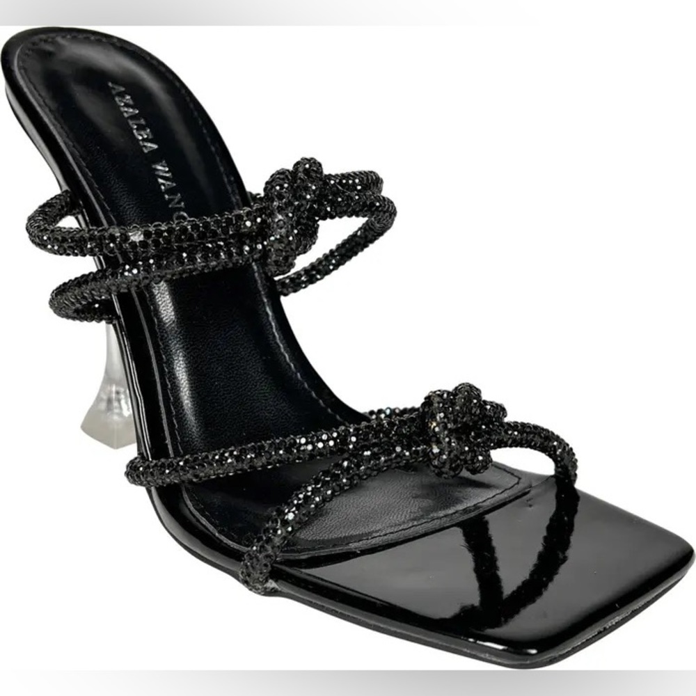 ✨ Azalea Wang NWT Sparkly Black Heels ✨ Size 7.5 ✨